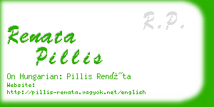 renata pillis business card